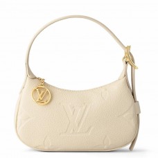 Louis Vuitton Mini Moon Bag In Cream Monogram Empreinte Leather M82519 Louis Vuitton Mini Moon Bag In Cream Monogram Empreinte Leather M82519