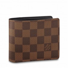 Louis Vuitton Multiple Wallet In Damier Ebene Canvas N60895 Louis Vuitton Multiple Wallet In Damier Ebene Canvas N60895