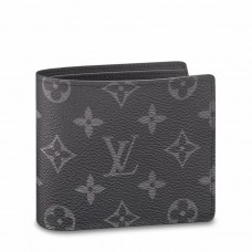 Louis Vuitton Multiple Wallet In Monogram Eclipse Canvas M61695 Louis Vuitton Multiple Wallet In Monogram Eclipse Canvas M61695