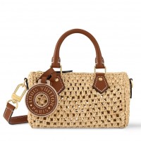Louis Vuitton Nano Speedy Bag in Natural Raffia M83525 Louis Vuitton Nano Speedy Bag in Natural Raffia M83525