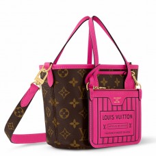 Louis Vuitton Neverfull Inside Out BB Bag in Leather and Monogram M12106