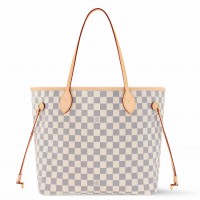 Louis Vuitton Neverfull MM Bag in Damier Azur Canvas N40603 Louis Vuitton Neverfull MM Bag in Damier Azur Canvas N40603