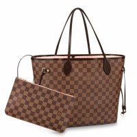 Louis Vuitton Neverfull MM Bag In Damier Ebene Canvas N41603 Louis Vuitton Neverfull MM Bag In Damier Ebene Canvas N41603