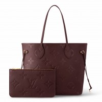 Louis Vuitton Neverfull MM Bag In Monogram Empreinte Leather M46599 Louis Vuitton Neverfull MM Bag In Monogram Empreinte Leather M46599