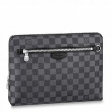 Louis Vuitton New Pouch In Damier Graphite Canvas N60417 Louis Vuitton New Pouch In Damier Graphite Canvas N60417