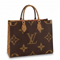 Louis Vuitton OnTheGo MM Bag In Giant Monogram Reverse Canvas M45321