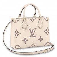Louis Vuitton Onthego PM Bag In Bicolor Monogram Empreinte Leather M45654 Louis Vuitton Onthego PM Bag In Bicolor Monogram Empreinte Leather M45654