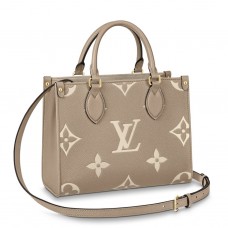 Louis Vuitton Onthego PM Bag In Bicolor Monogram Empreinte Leather M45779 Louis Vuitton Onthego PM Bag In Bicolor Monogram Empreinte Leather M45779