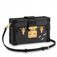 Louis Vuitton Petite Malle Bag In Black Epi Leather M59179 Louis Vuitton Petite Malle Bag In Black Epi Leather M59179