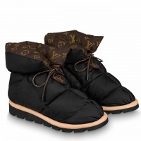 Louis Vuitton Pillow Comfort Ankle Boot In Black Nylon Louis Vuitton Pillow Comfort Ankle Boot In Black Nylon