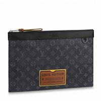 Louis Vuitton Pochette Discovery GM In Monogram Eclipse Canvas M69256 Louis Vuitton Pochette Discovery GM In Monogram Eclipse Canvas M69256