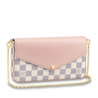 Louis Vuitton Pochette Felicie In Damier Azur Canvas N60235 Louis Vuitton Pochette Felicie In Damier Azur Canvas N60235