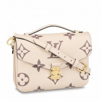 Louis Vuitton Pochette Metis Bag In Bicolor Empreinte Leather M45596 Louis Vuitton Pochette Metis Bag In Bicolor Empreinte Leather M45596