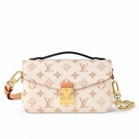 Louis Vuitton Pochette Metis East West Bag In Monogram Dune Canvas M46914 Louis Vuitton Pochette Metis East West Bag In Monogram Dune Canvas M46914