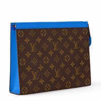 Louis Vuitton Pochette Voyage MM in Monogram Macassar Canvas M82856 Louis Vuitton Pochette Voyage MM in Monogram Macassar Canvas M82856