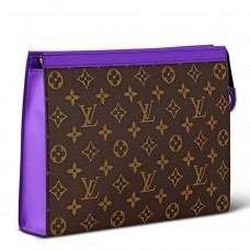 Louis Vuitton Pochette Voyage MM in Monogram Macassar Canvas M82859 Louis Vuitton Pochette Voyage MM in Monogram Macassar Canvas M82859
