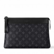 Louis Vuitton Pochette Voyage Souple in Monogram Eclipse Canvas M82543 Louis Vuitton Pochette Voyage Souple in Monogram Eclipse Canvas M82543