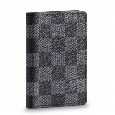Louis Vuitton Pocket Organiser In Damier Graphite Canvas N63143 Louis Vuitton Pocket Organiser In Damier Graphite Canvas N63143