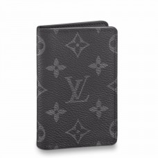 Louis Vuitton Pocket Organizer In Monogram Eclipse Canvas M61696 Louis Vuitton Pocket Organizer In Monogram Eclipse Canvas M61696