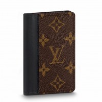 Louis Vuitton Pocket Organizer In Monogram Macassar Canvas M60111 Louis Vuitton Pocket Organizer In Monogram Macassar Canvas M60111
