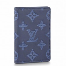 Louis Vuitton Pocket Organizer In Monogram Shadow Leather M80421 Louis Vuitton Pocket Organizer In Monogram Shadow Leather M80421