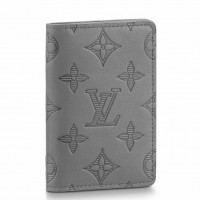 Louis Vuitton Pocket Organizer In Monogram Shadow Leather M81382 Louis Vuitton Pocket Organizer In Monogram Shadow Leather M81382