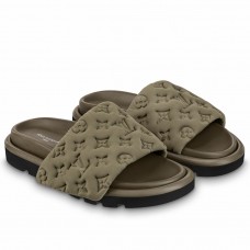 Louis Vuitton Pool Pillow Flat Comfort Mules Green
