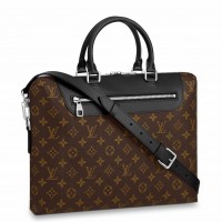 Louis Vuitton Porte-Documents Jour In Monogram Macassar Canvas M54019 Louis Vuitton Porte-Documents Jour In Monogram Macassar Canvas M54019