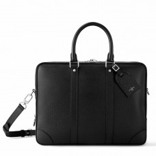 Louis Vuitton Porte Documents Voyage GM in Black Taiga Leather M30967 Louis Vuitton Porte Documents Voyage GM in Black Taiga Leather M30967