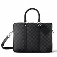 Louis Vuitton Porte-Documents Voyage PM in Damier Graphite Canvas N40445 Louis Vuitton Porte-Documents Voyage PM in Damier Graphite Canvas N40445
