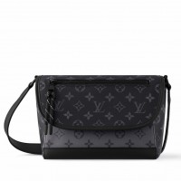 Louis Vuitton Pulse Messenger Bag in Monogram Eclipse Canvas M12681
