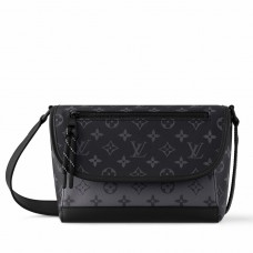 Louis Vuitton Pulse Messenger Bag in Monogram Eclipse Canvas M12681