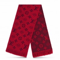 Louis Vuitton Red Logomania Scarf M72432 Louis Vuitton Red Logomania Scarf M72432