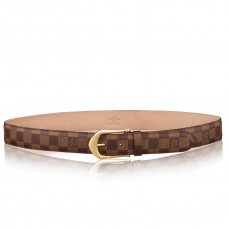 Louis Vuitton Riveted 35MM Belt In Damier Ebene Canvas M6835S