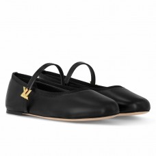 Louis Vuitton Romy Flat Ballerinas in Black Lambskin