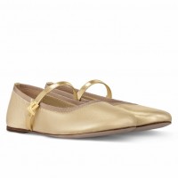 Louis Vuitton Romy Flat Ballerinas in Gold Metallic Lambskin Louis Vuitton Romy Flat Ballerinas in Gold Metallic Lambskin