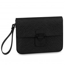 Louis Vuitton S Lock A4 Pouch In Monogram Leather M80582 Louis Vuitton S Lock A4 Pouch In Monogram Leather M80582