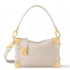 Louis Vuitton Side Trunk PM Bag in Chalk Leather M23915 Louis Vuitton Side Trunk PM Bag in Chalk Leather M23915