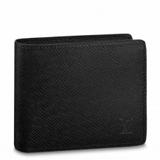 Louis Vuitton Slender Wallet In Black Taiga Leather M30539 Louis Vuitton Slender Wallet In Black Taiga Leather M30539