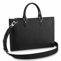 Louis Vuitton Slim Briefcase In Black Taiga Leather M30810 Louis Vuitton Slim Briefcase In Black Taiga Leather M30810