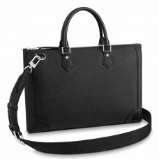 Louis Vuitton Slim Briefcase In Black Taiga Leather M30810 Louis Vuitton Slim Briefcase In Black Taiga Leather M30810