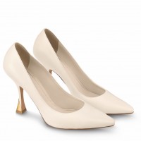 Louis Vuitton Sparkle Pumps 95mm in White Leather