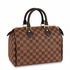 Louis Vuitton Speedy 25 Bag In Damier Ebene Canvas N41365 Louis Vuitton Speedy 25 Bag In Damier Ebene Canvas N41365