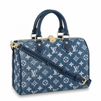 Louis Vuitton Speedy Bandouliere 25 Bag In Monogram Denim M59609 Louis Vuitton Speedy Bandouliere 25 Bag In Monogram Denim M59609