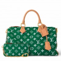Louis Vuitton Speedy P9 Bandouliere 40 Bag in Monogram Leather M24417 Louis Vuitton Speedy P9 Bandouliere 40 Bag in Monogram Leather M24417