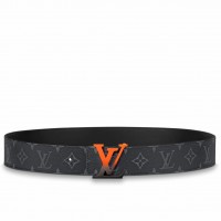 Louis Vuitton Spray LV 40mm Reversible Belt In Monogram Eclipse Canvas M0331V