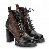 Louis Vuitton Star Trail Ankle Boots In Monogram Canvas Louis Vuitton Star Trail Ankle Boots In Monogram Canvas
