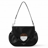 Louis Vuitton Sunset Vibe Bag in Black Lambskin Leather Louis Vuitton Sunset Vibe Bag in Black Lambskin Leather
