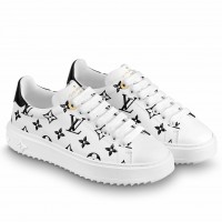Louis Vuitton Time Out Sneakers with 3D Monogram Flowers Louis Vuitton Time Out Sneakers with 3D Monogram Flowers