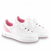 Louis Vuitton Time Out Sneakers with Pink Signature Back Louis Vuitton Time Out Sneakers with Pink Signature Back
